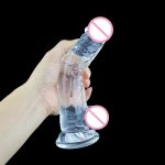 Factory Wholesale Cheap and Colorful Dildo TPE Realistic Huge Artificial Penis Crystal Dildo for Women - 图片 4