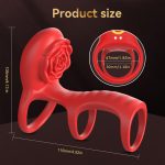 Male Masturbation APP Remote Control Vibrator Couple Sharing Clitoral Stimulation Passion Lock Fine Ring Vibration for Men - 图片 4