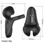 IPX7 Wearable Silicone Electric Stimulate Prostate Massager Vibrating Anal Butt Ejaculation Ring Vibrator for Adult Anal Toys - 图片 4