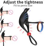 Prostate Massager Anal Plug Vibrator Sperm Lock Ring Delay Ejaculation Trainer Wireless Remote Control Penis Ring for Men - 图片 4