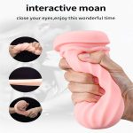 Automatic Male Masturbator Cup Blow Job Sucking Vibration Real Vagina Pocket Pussy Penis Oral Sex Machine Toys for Man Adults - 图片 4