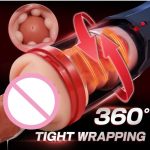 Automatic Sucking Male Masturbation Cup Inner Telescopic Vibrator Male Masturbator Vaginas for Men Sex Toy - 图片 4