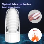 Factory Price Jugetes Sexuales Male Realistic Vagina Vibrating Electric Male Spiral Masturbator Sexual Toys for Men - 图片 4