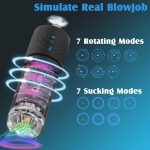 Male Masturbator Cup Automatic Telescopic Rotation Sucking Vagina Pocket Suction for Men Masturbation Thrusting Sex Toys - 图片 4
