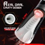 3 in 1 Deep Throat Passage Strong Vibration Sucking Machine Automatic Tongue Licking Electric Male Masturbator Cup for Men - 图片 4