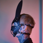 OEM Wholesale Sexy Punk Halloween Leather Face Mask Harness for Adult Play Bondage Gear - 图片 4