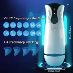 Rechargeable Automatic 10 Vibration and Voice Male Masturbator Adult Sex Toys for Men Vagina Real Pussy Erotic Artificial Vagina - 图片 4