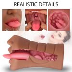 Hot Sale Artificial Vagina Men Masturbator Pocket Pussy Oral Sex Deep Through Sex Toys for Men Male Masturbation - 图片 4