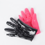 OEM Couple Sex Black Gloves Toy Masturbation Massage Products for Adult Flirting Erotic Games Masturbation Sex Toy Glove - 图片 4