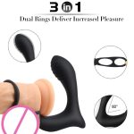 Wholesale Prostata Stimulator Silicone Male Prostate Massage Vibrator Anal Vibrator Butt Plug Delay Ejaculation Ring Toy - 图片 4