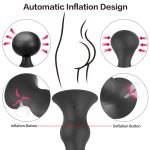 Hot Selling Adult Anal Toys Silicone Remote Control Prostate Massager Huge Butt Plug Expansion Inflatable Anal Plug - 图片 4