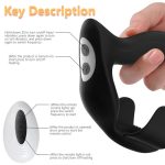 Hot APP Wireless Remote Control Male Anal Butt Plug Vibrator Silicone Anal Sex Toy Vibrating Heating Prostate Massager for Men - 图片 4