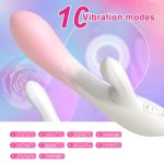 2024 Hot Selling Liquid Silicone Rabbit Vibrator Soft Intense Vibration G-spot Massage Clitoral Stimulation Sex Toys for Women - 图片 4