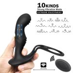 Male Prostate Massage Remote Anal Vibrator 10 Speeds Delay Ejaculation Ring Testis Stimulate Anus Plug Butt Adult Sex Toys 18+ - 图片 4