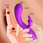 Silent Couple Masturbator Sex Toy Rabbit Vibrator for Women Dildo Clitoris Masturbation Woman G Spot Vibro Dildeo Anal Female - 图片 4