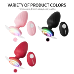 Silicone Anal Vibration Prostate Massager Remote Control Adult G-spot LED Light Anal Plug Sex Toys for Men and Women - 图片 4