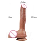 Wholesale Oem Odm Dildo Realistic Double Layer Silicone Dildos Liquid Silicone Adult Sex Toys for Woman Large Penis - 图片 4
