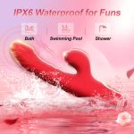 2 in 1 Women Sex Dildo Stretching Vibration Rabbit Vibrator G Spot Stimulation Female Tapping Sucking Rabbit Vibrator - 图片 4