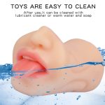 Male Masturbation Device XISE Private Life Soft Touch Feeling Easy to Clean Elastic and Odorless Realistic Oral Mas - 图片 4