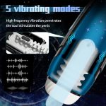 2 in 1 5 Telescopic Modes 5 Vibration Modes Electronic Adult Toys for Male Masturbation - 图片 4