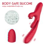 3 in 1 Women Sex Dildo Stretching Vibration Rabbit Vibrator G Spot Stimulation Female Tongue Sucking Rabbit Vibrator - 图片 4