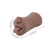 OEM 2 in 1 TPE Realistic Pocket Pussy Toy for Men Mouth Vagina Anal Male Masturbator Sex Toys - 图片 4