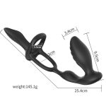 OEM Adult Sex Toy Men's Thickened Penis Locking Sperm Ring Vibrator Couple Shared Remote Control Anus Plug - 图片 4