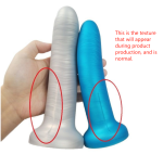 Colorful Liquid Silicone Anal Plug Dildo Sex Toy for Men and Women G-Spot Butt Stimulation - 图片 4