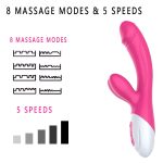 8 Frequency 5 Speeds Dual Vibration Heating Clitoris G Spot Clitoral Stimulator Sex Vibrators Dildo Rabbit Vibrator - 图片 4