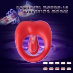 Vibrating Cock Ring Male Sex Toy Testicles Massager Stimulating APP Remote Control Silicone Penis Rings Vibrator for Men Couples - 图片 4