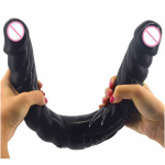 OEM Black Big Double Headed Dildo Adult Product - 图片 4