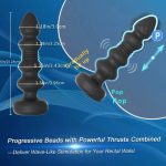 Thrusting Remote Control Butt Plug Anal Sex Toy With Vibrating and Thrusting Modes Prostate Massager for Male and Female - 图片 4