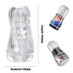OEM Japanese Style Adult Sex Toy Transparent Crystal Arab Male Masturbator Soft TPE Material - 图片 4