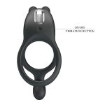 OEM Silicone Strong Vibration Penis Cock Ring USB Charging and Long Time Delay for Male Female-masturbators Product - 图片 4