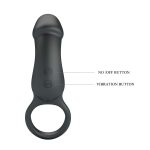 OEM USB Charging Silicone Couples Vibrator Long Time Delay Penis Cock Ring Dildo Shape for Male Masturbators - 图片 4