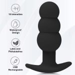 Beginner Anal Vibrator, Adult Toy and Silicone Anal Plug with Remote Control and Vibration-mode Prostate Massager Adult Sex Toy - 图片 4