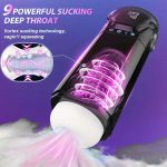 Fully Automatic Telescopic Sucking Pronunciation Male Masturbator Electric Men's Sex Toy Digital Display Aircraft Cup for Male - 图片 4