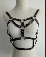 Hot Selling Fashion Punk Sexy Women Leather Harness Sets Erotic Gothic Lingerie Bdsm Harajuku Adjustable Body Bondage Lingerie - 图片 4