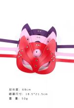 OEM fox Leather Eye Mask Role Play Helmet Bondage Masquerade Mask Other BDSM Products Toys - 图片 4
