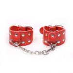 OEM Fancy Red Leather Bdsm Bondage 4pcs Fetish Sm Games Tool Flirting Sex Life - 图片 4