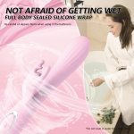 Wholesale G Spot Vibrator Oem Latest Telescopic Rod Clitoris Stimulating Sexual Dual Head Av Wand Rabbit Vibrator for Women - 图片 4