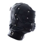 OEM Factory BDSM Bondage Hood PVC Puppy Hood Leather Hood Eye Mask BDSM-Gear Fetish Mask Bondage Restraints - 图片 4