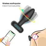 APP Control Male Anal Plug 10 Vibration Modes Anal Sex Toy Prostate Massager Vibrador Anal for Men Thrusting - 图片 4