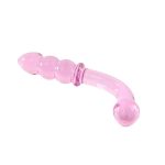 Double Ended Glass Anal Beads Butt Plug G-spot Bent Pleasure Wand for Female Male Masturbating - 图片 4