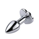 Heart Shape Diamond Base Metal Anal Plug Butt Plug Anal Toys for Couple - 图片 4