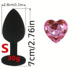 Pink Heart Shaped Masturbation Anal Glass Rod Massage Stick Supplies Female G-spot Female Adult Sexy Toys - 图片 4