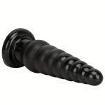 Black Pointed Super Large Anal Plug Suction Cup Vulva Anal Sex Toys Sexy Rose Large Thick Fist Sex Toy Anal Enlargement - 图片 4