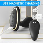 Anal Toys Men Butt Plug Vibrator Shock and Vibration Sexy Toy Remote Control Silicone Anal Toys for Women - 图片 4