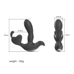 7 Mode Vibration Plus Flapping Wireless Remote Control Black Vibrating Panties Vaginal Plug-in G Spot Vibrator for Women - 图片 4