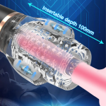 Male Masturbation Cup Sucking Masturbator Telescopic Rotation Men Sex Toy Vagina Vibration Masturbator Adult Sex Toy for Men - 图片 4